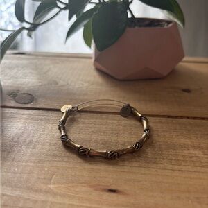 Alex & Ani gold beaded bracelet